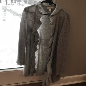 Long grey beautiful sweater